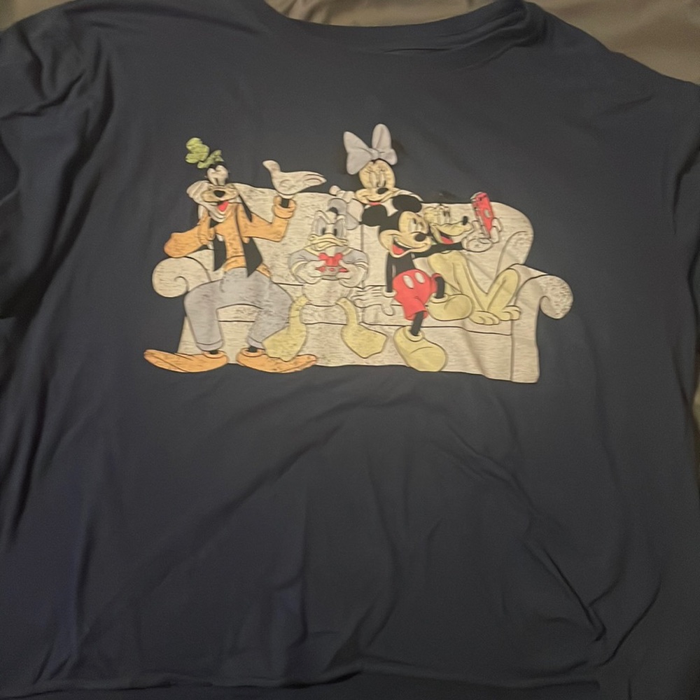 dark blue mickey mouse crop top